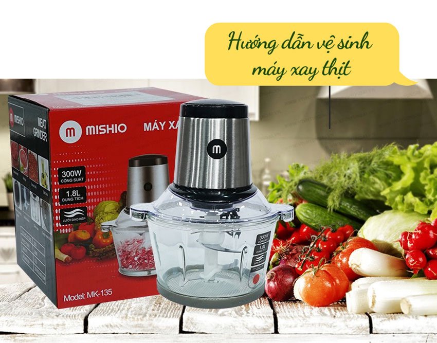 5 buoc ve sinh may xay thit sau khi su dung