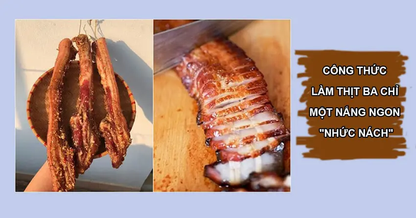 Làm thịt ba chỉ 1 nắng cực dễ tại nhà